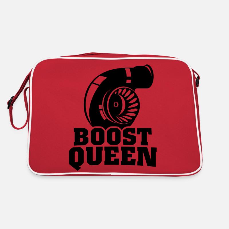Boost Queen - Retro Tasche - Rot/Weiß