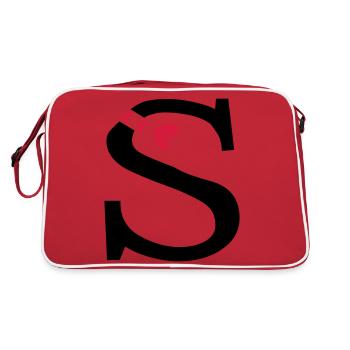 Capital lettre S avec des coeurs - Sac Retro - rouge/blanc - Dos