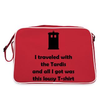 Lousy shirt - Retro Tasche - Rot/Weiß - Hinten