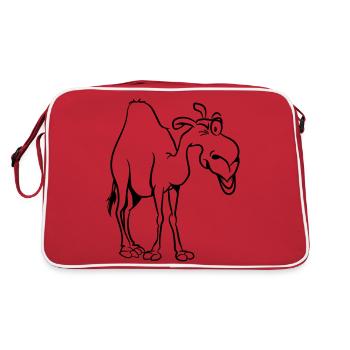 camel - Retro Bag - red/white - Back