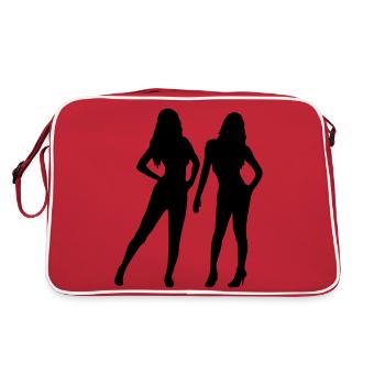 2 Femmes Sexy - Sac Retro - rouge/blanc - Dos