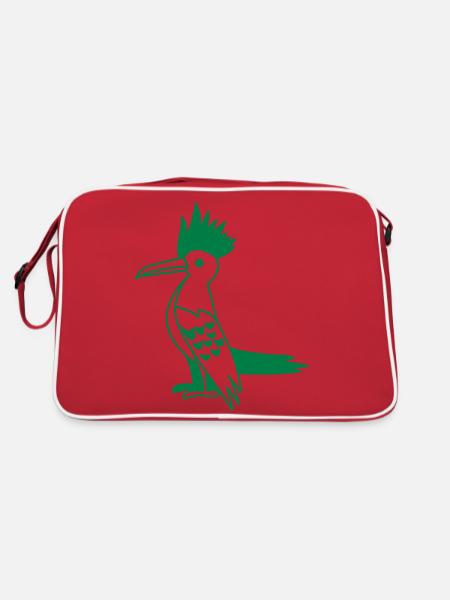 Grand pic noir et blanc - Sac Retro - rouge/blanc - Dos