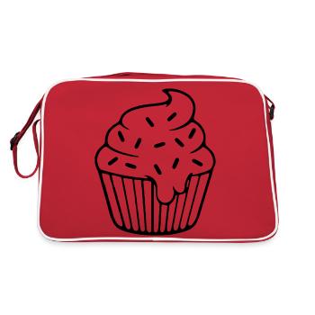 Cupcake - Retro Bag - red/white - Back