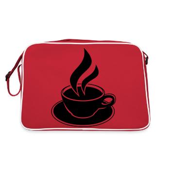 Coffee Cup Design - Sac Retro - rouge/blanc - Dos