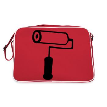 paint roller - Retro Bag - red/white - Back