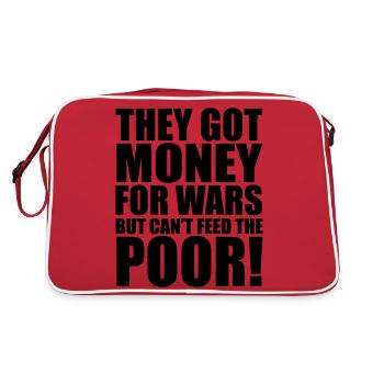 Can't Feed The Poor - Sac Retro - rouge/blanc - Dos