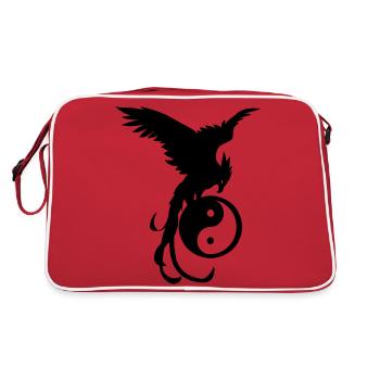 Little Phoenix - Retro Tasche - Rot/Weiß - Hinten