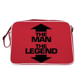 L'homme et la légende - Sac Retro - rouge/blanc - Dos