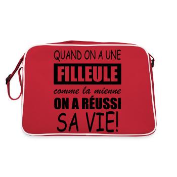 quand on a une filleule comme la mienne - Sac Retro - rouge/blanc - Dos