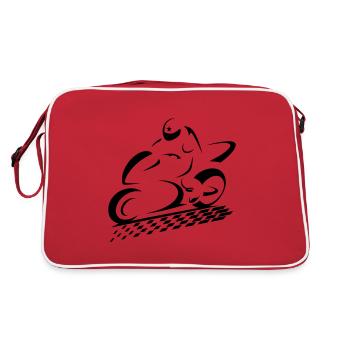 SPEED BIKE - Retro Bag - red/white - Back