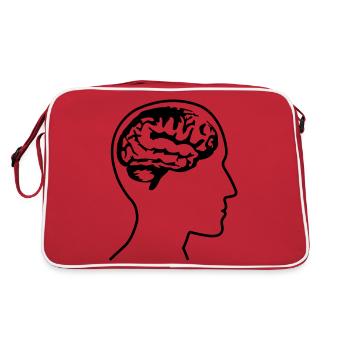 brain_head___f1 - Retro Bag - red/white - Back