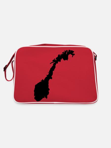 Norvège - Sac Retro - rouge/blanc - Dos