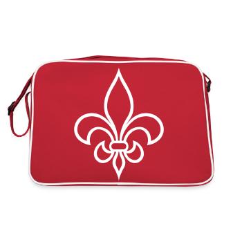 Logo de lys Français simple - Sac Retro - rouge/blanc - Dos