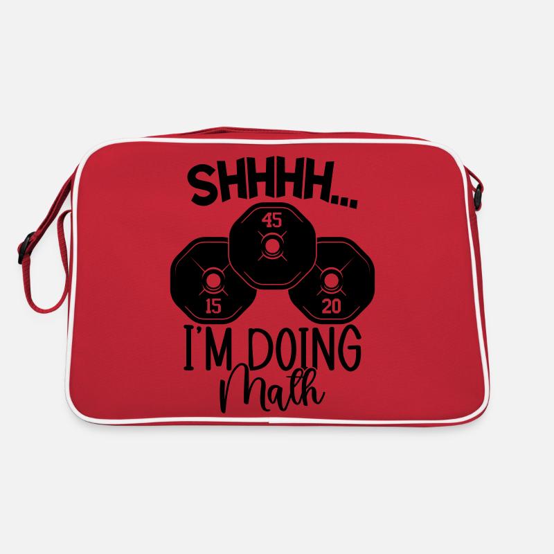 Math - Retro Tasche - Rot/Weiß