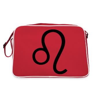 lion symbole astro - Sac Retro - rouge/blanc - Dos