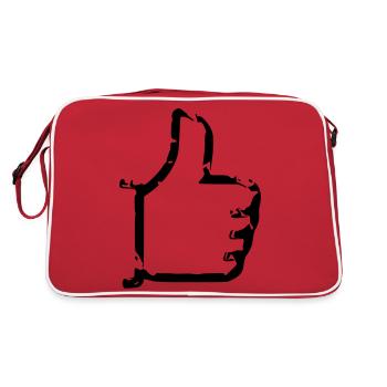Comme - thumbs up - bande dessinée - Sac Retro - rouge/blanc - Dos
