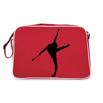 Rhythmische Gymnastik 1 - Retro Tasche - Rot/Weiß - Hinten
