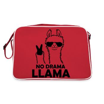 Lama cool sans drame - Sac Retro - rouge/blanc - Dos