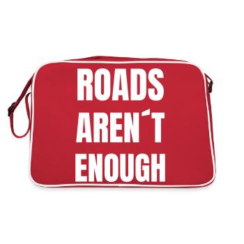 Roads are not enough - Retro Bag - red/white - Back