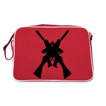 fucile shotgun rifle gun mitraillette2 sub - Retro Bag - red/white - Back