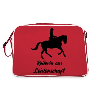 Cavalier passionné - Sac Retro - rouge/blanc - Dos