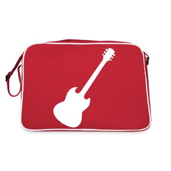 guitare - Sac Retro - rouge/blanc - Dos