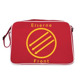 Eiserne Fron - Drei Pfeile - Retro Tasche - Rot/Weiß - Hinten