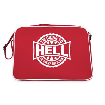 En allant en enfer - Sac Retro - rouge/blanc - Dos