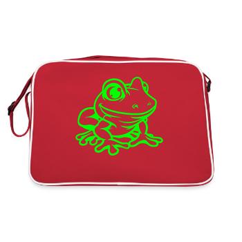 Frog Comic - Retro Bag - red/white - Back