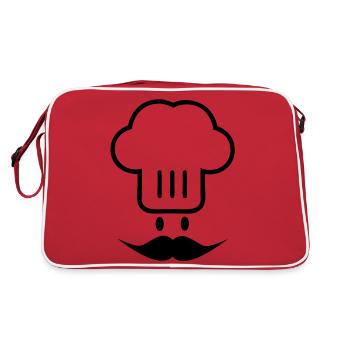 Tête de chef - Sac Retro - rouge/blanc - Dos