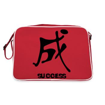 symbol feng shui success success success - Retro Bag - red/white - Back