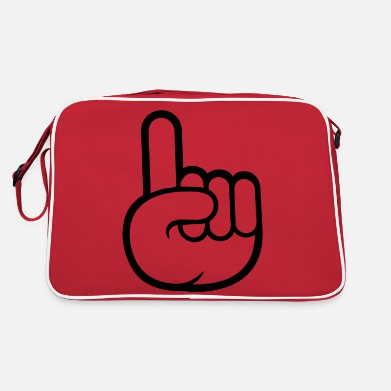 Finger smart view hand glove comic cartoon Retro Bag