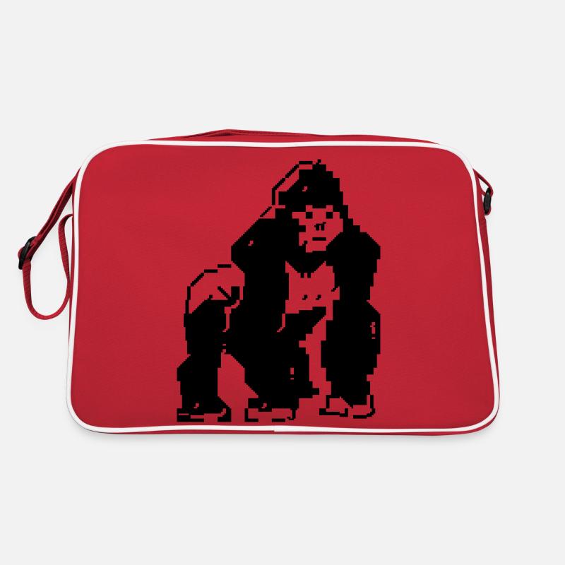 PETSCII gorilla Retro Tasche