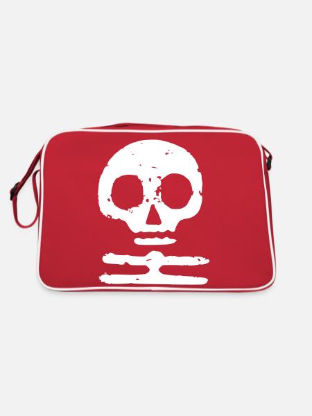 Weißer Tod Finnland - Retro Tasche - Rot/Weiß - Hinten