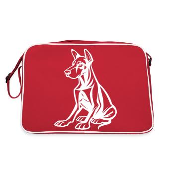 Dog Comic - Retro Bag - red/white - Back
