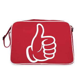 like hand - Retro Bag - red/white - Back