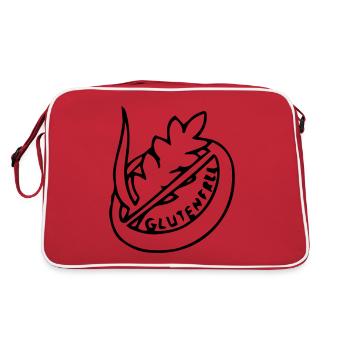 Gluten-free celiac disease allergy - Retro Bag - red/white - Back