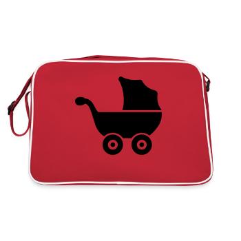Pram (baby buggy) - Retro Bag - red/white - Back