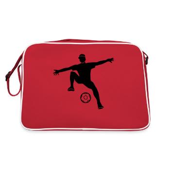 football freestyle - Sac Retro - rouge/blanc - Dos