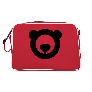 bear logo - Retro Bag - red/white - Back