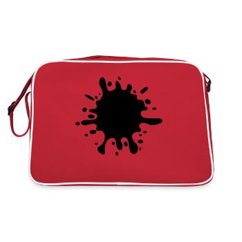 Splashes of color - Retro Bag - red/white - Back