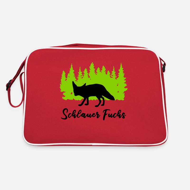 "Schlauer Fuchs: Clevere Listigkeit" Retro Tasche