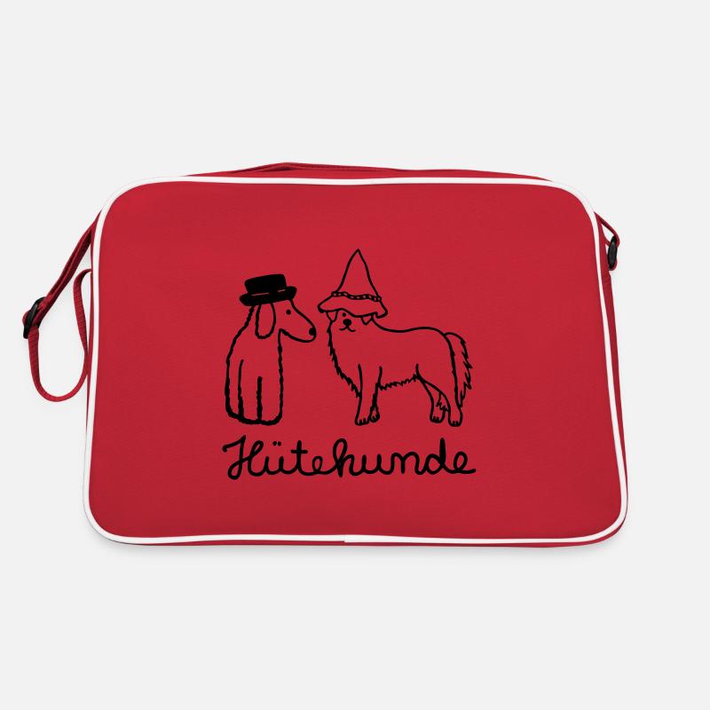 Hütehunde Hunde mit Hut Retro Tasche