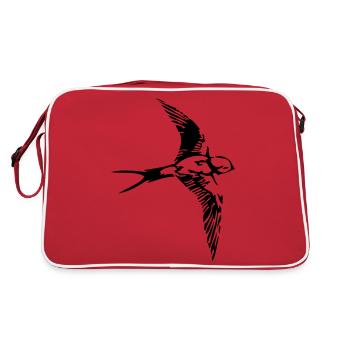 swallow - Retro Bag - red/white - Back