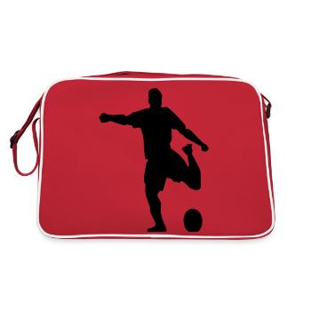 football - Sac Retro - rouge/blanc - Dos