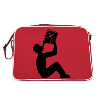 poison huile d'alcool bu Essence Diesel carburant - Sac Retro - rouge/blanc - Dos