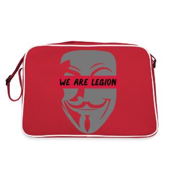 anonymous_we_are_legion_002 - Retro Bag - red/white - Back
