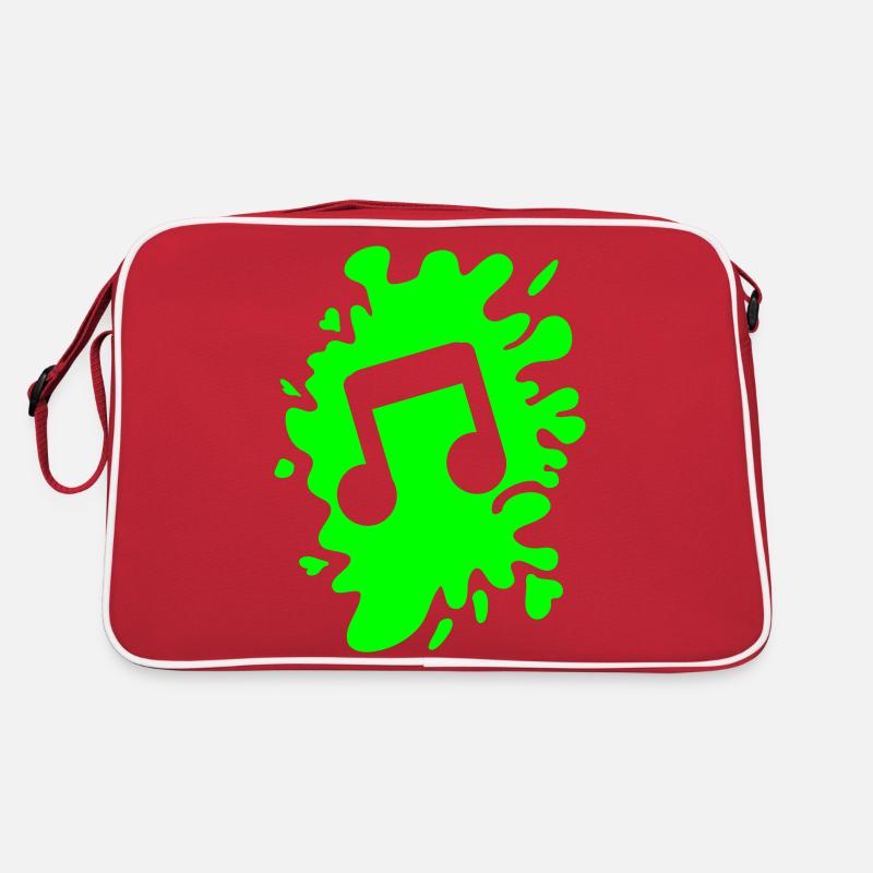 Musical note blobs Retro Bag