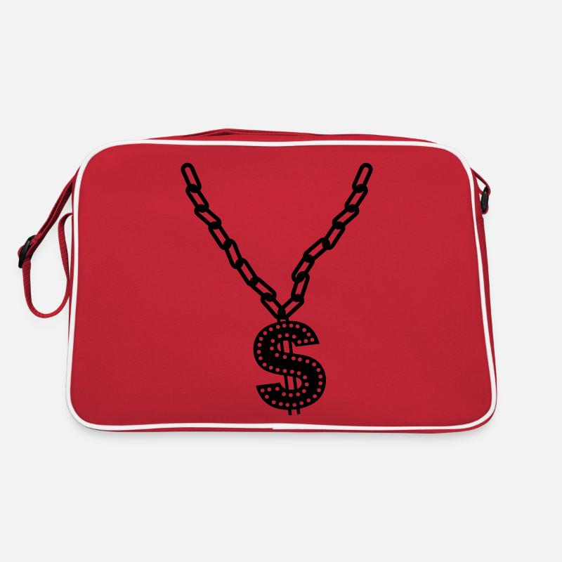 Bling - Retro Tasche - Rot/Weiß
