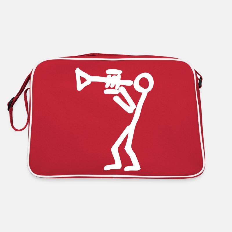 Trompeter - Retro Tasche - Rot/Weiß